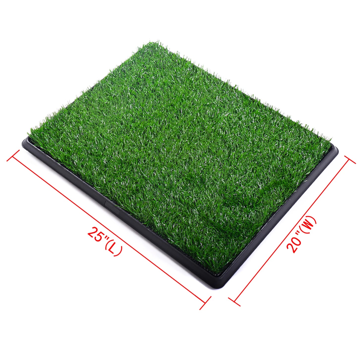 Artificial Grass Pet Potty Pad with Leak-Proof Tray