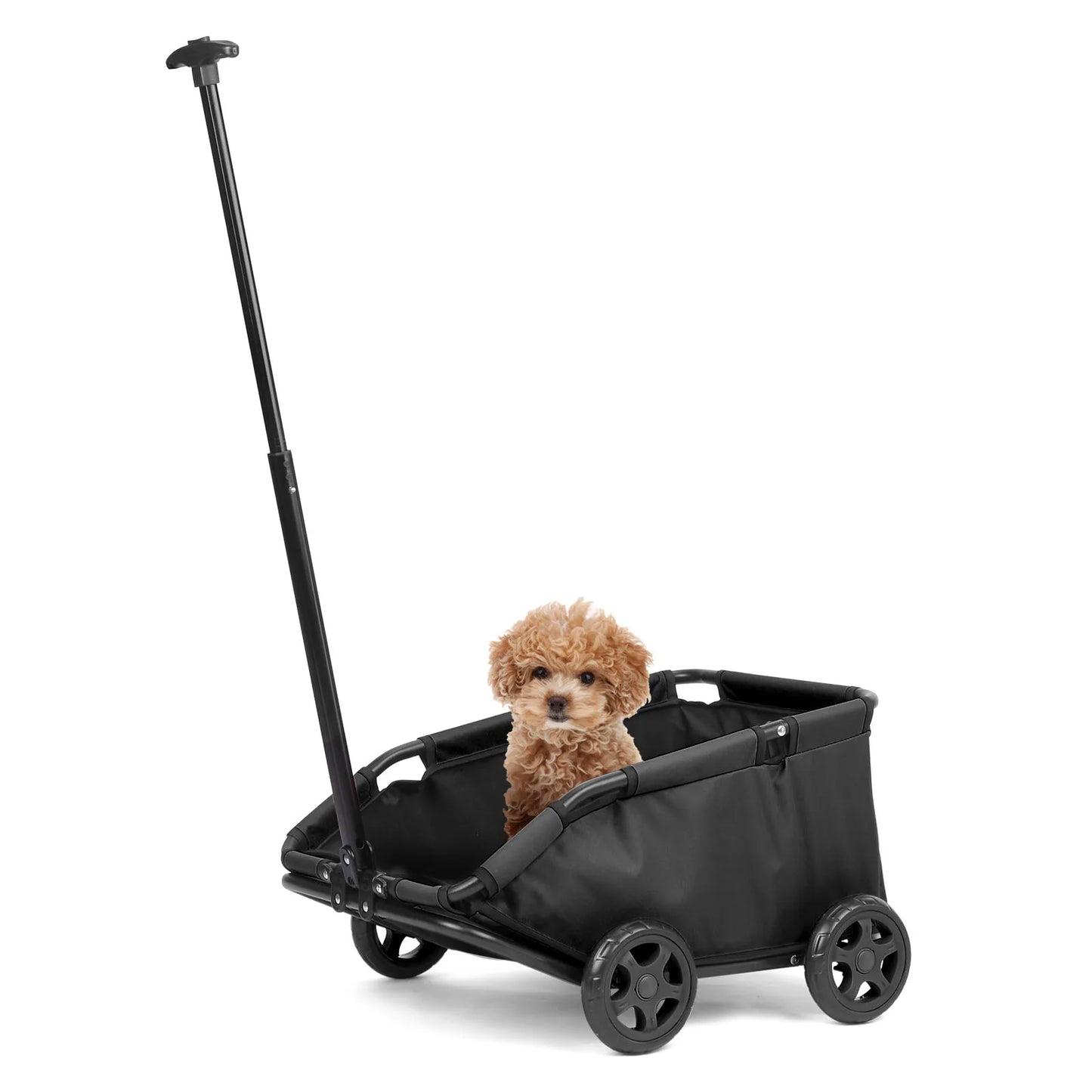 Lightweight Foldable Pet Stroller with 360° Rotating Wheels