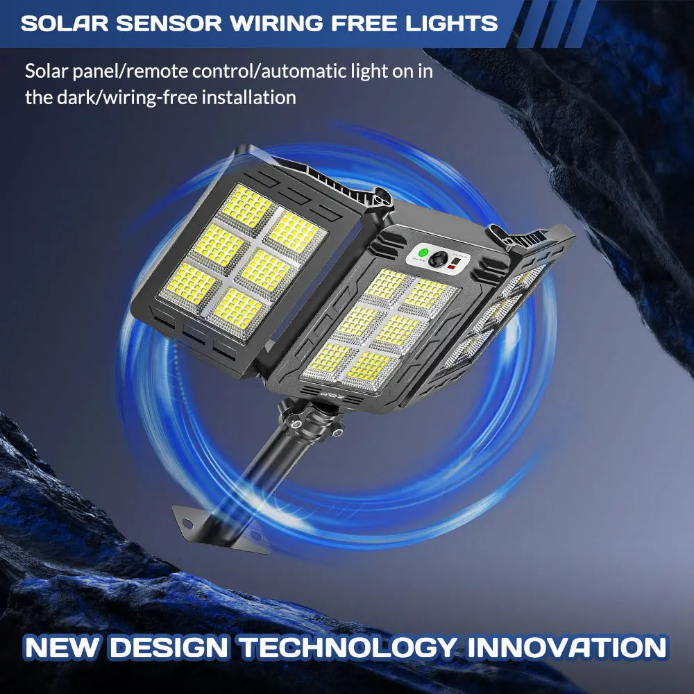 LED Solar Sensor Wall Light with 3 Modes