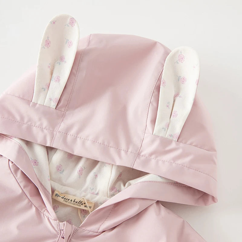 Girls Hooded Lightweight Zipper Jacket