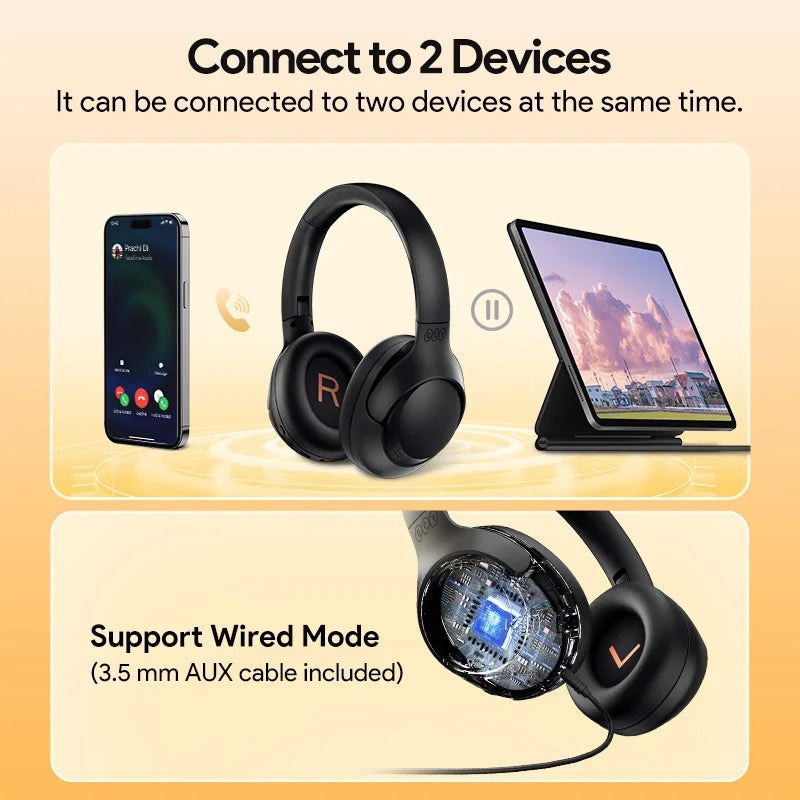 QCY H3 ANC Wireless Bluetooth Headphones Noise Canceling