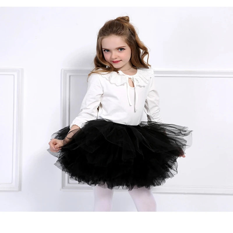 Girls Fluffy Tutu Skirt for Dance and Parties