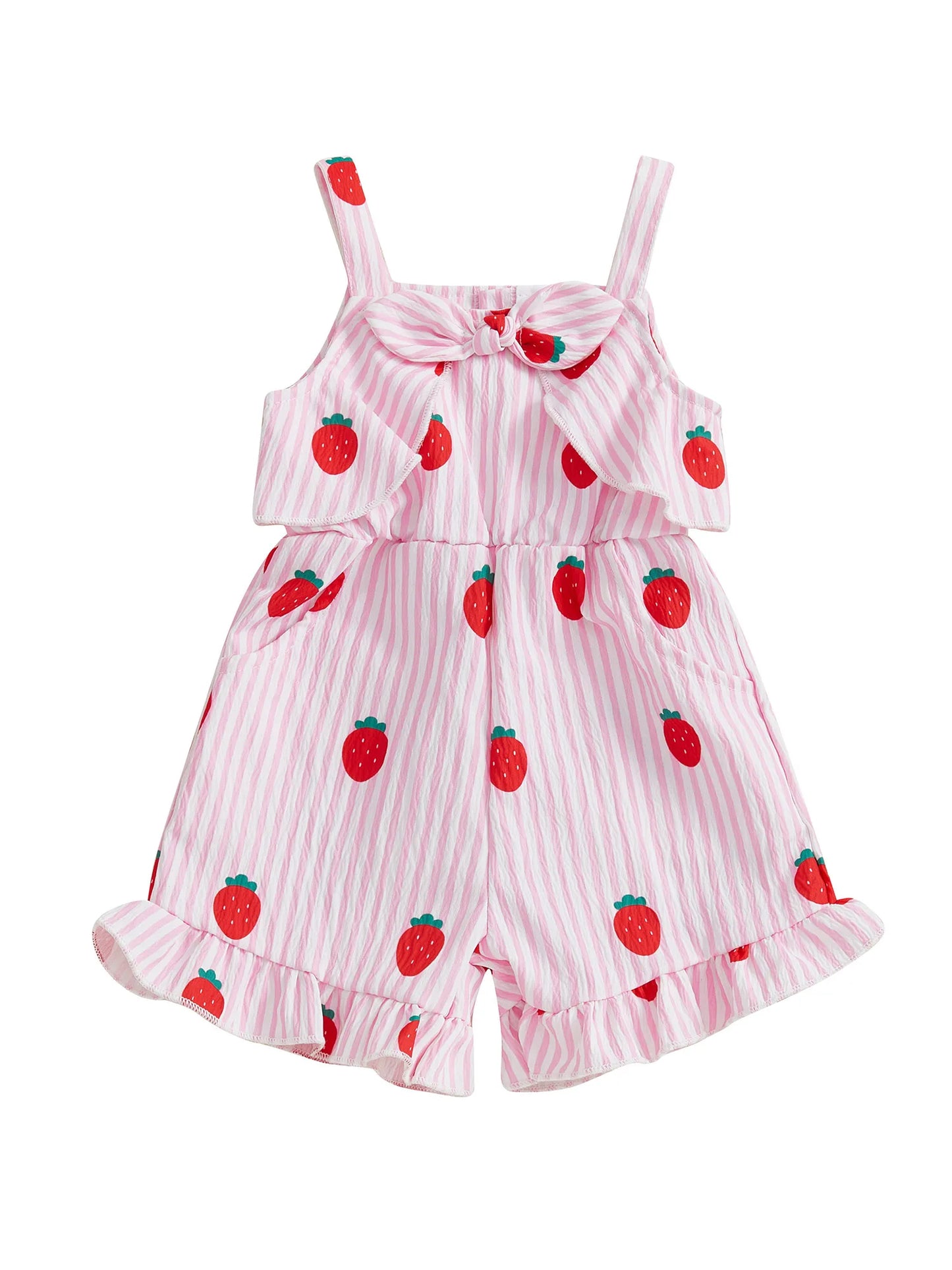Girls Summer Sleeveless Jumpsuit