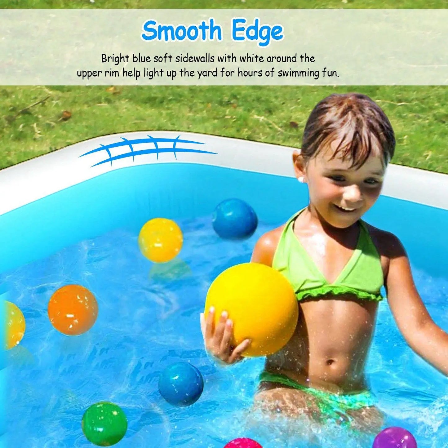 Inflatable Family Swimming Pool 120 Inch