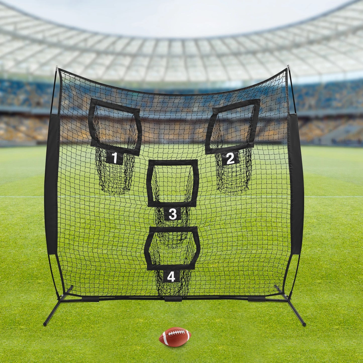 Football Training Target Net with 4 Pockets