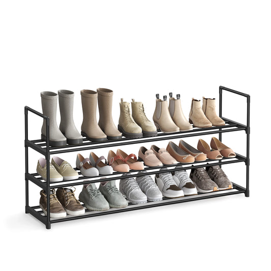 3 Tier Metal Shoe Rack Organizer