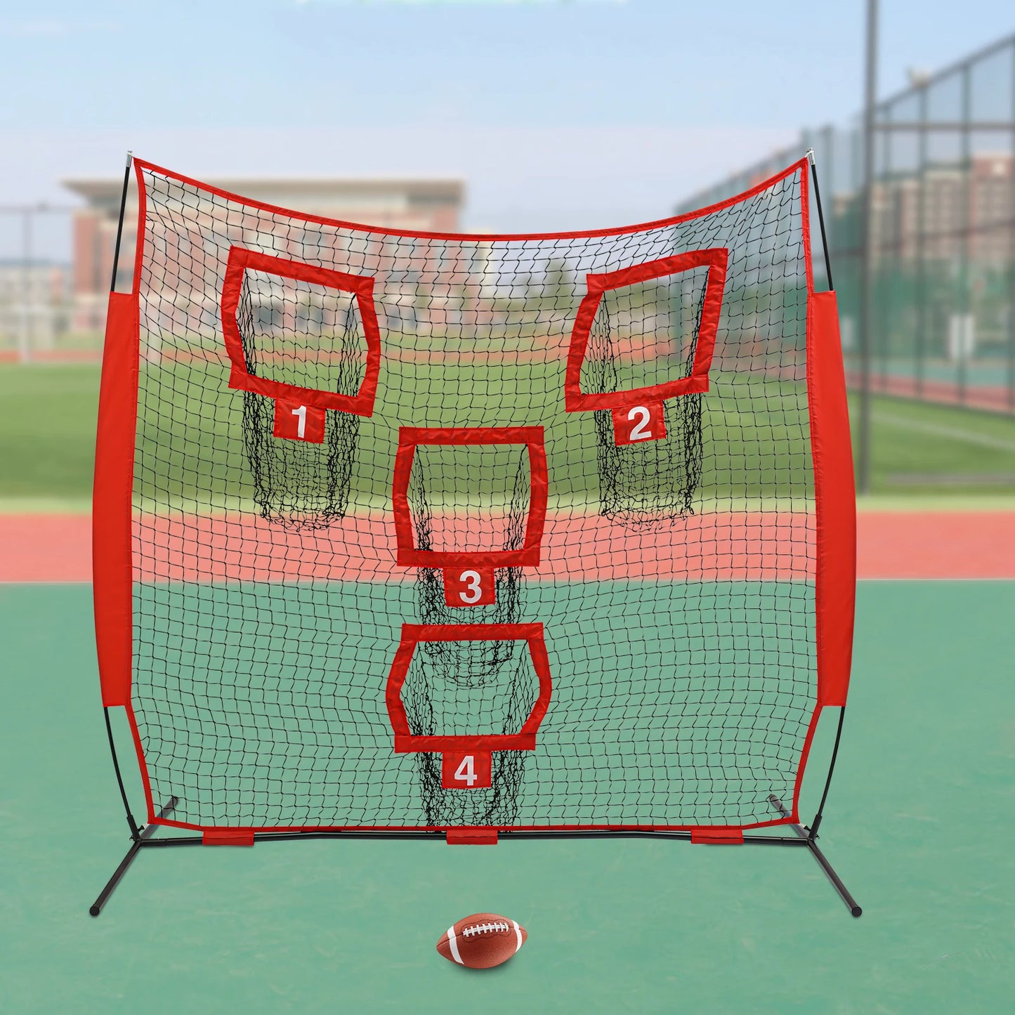 Football Training Target Net with 4 Pockets