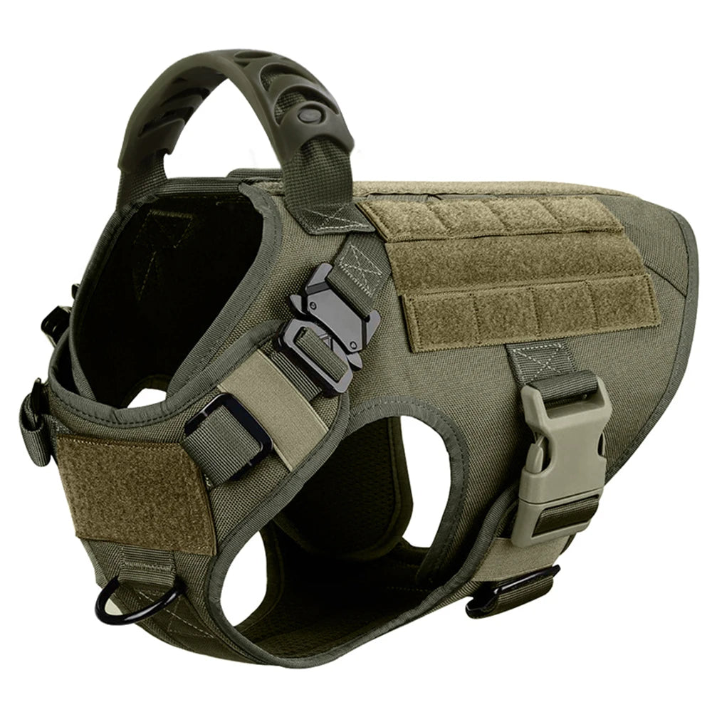 PETRAVEL Adjustable Dog Harness & Collar Set – Durable Nylon Vest with Quick Release & No-Pull Design