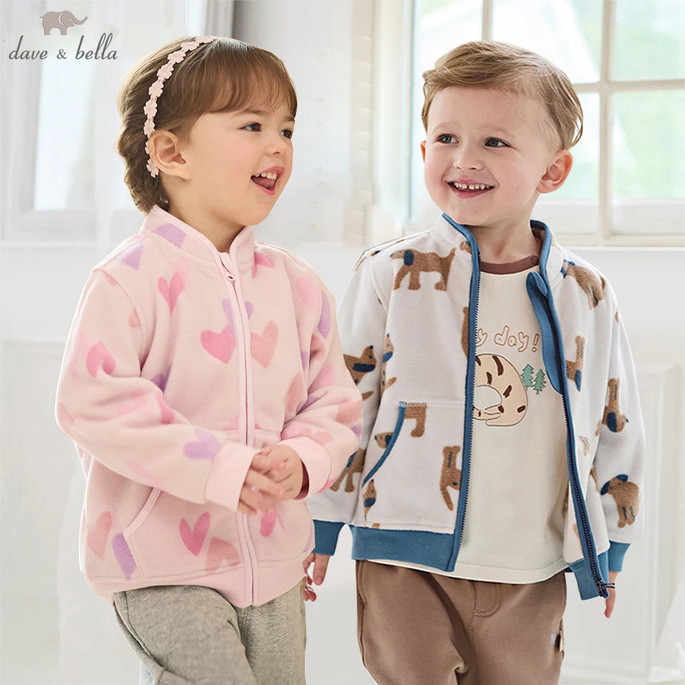 Children Soft Fleece Printed Jacket
