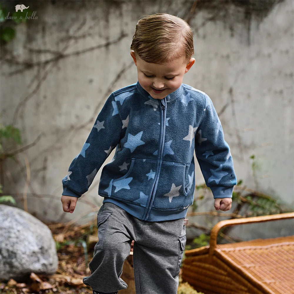 Children Soft Fleece Printed Jacket
