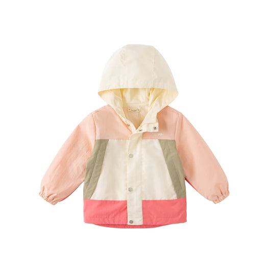 Girls Heavyweight Hooded Patchwork Jacket