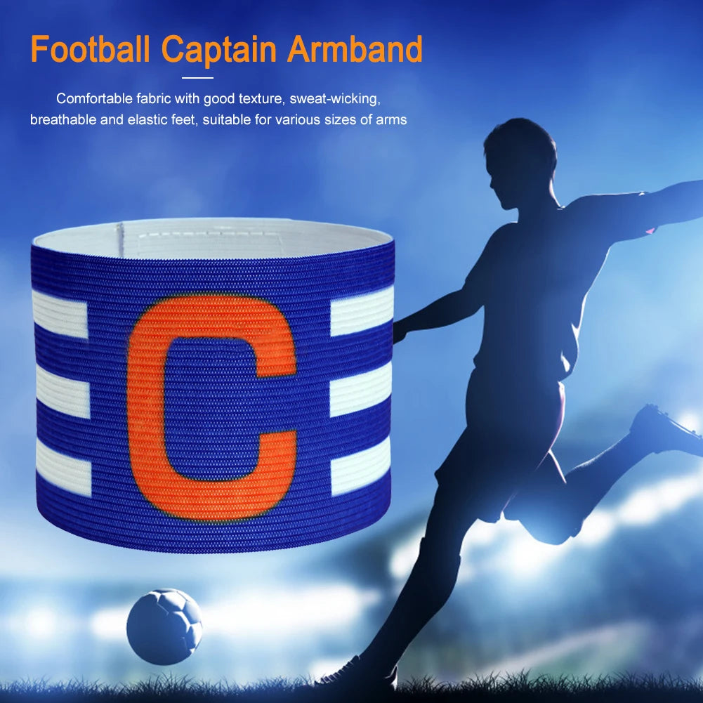 Football Captain Armband Adjustable Band with Touch Fastener