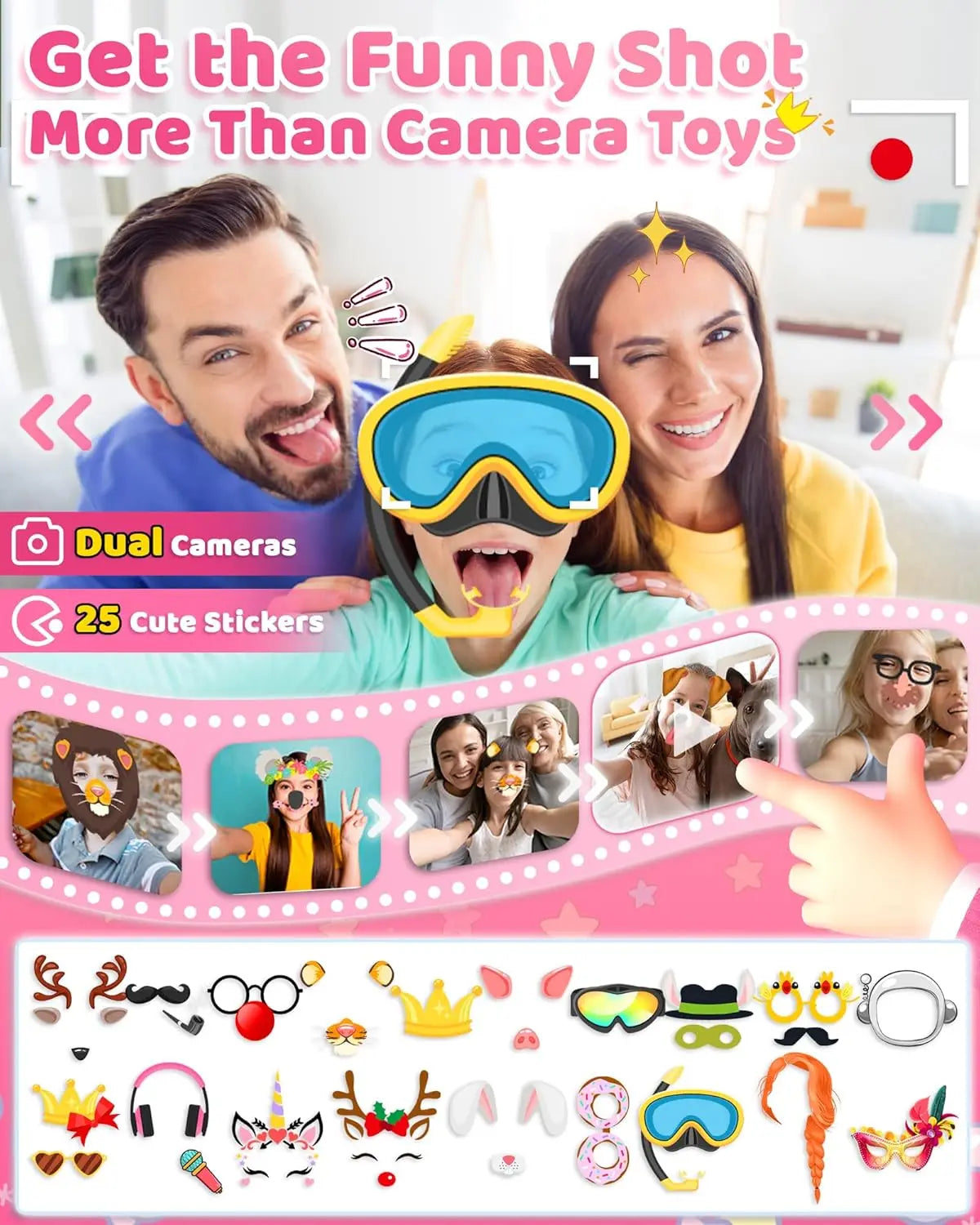 Kids Digital Camera & MP3 Player Toy Phone